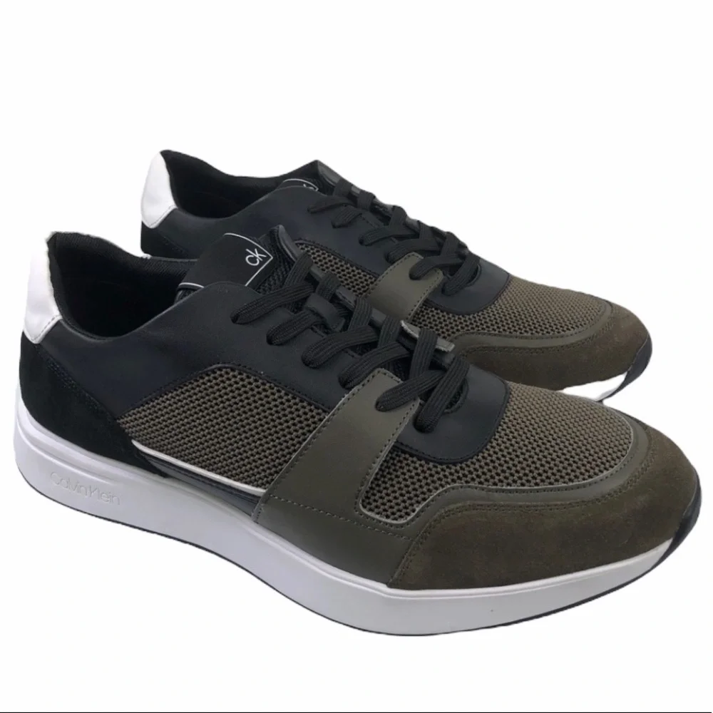CALVIN Klein Dudley Silky Suede Smooth Calf Shoes
